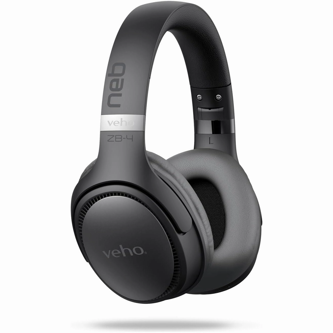 Veho ZB-4 Wireless Over-Ear Headphones with Mic  Bluetooth 5.3, 36H Playtime, 44mm Drivers, USB-C Charging