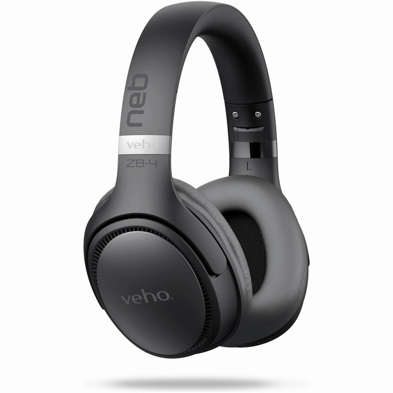 Veho ZB-4 Wireless Over-Ear Headphones with Mic  Bluetooth 5.3, 36H Playtime, 44mm Drivers, USB-C Charging