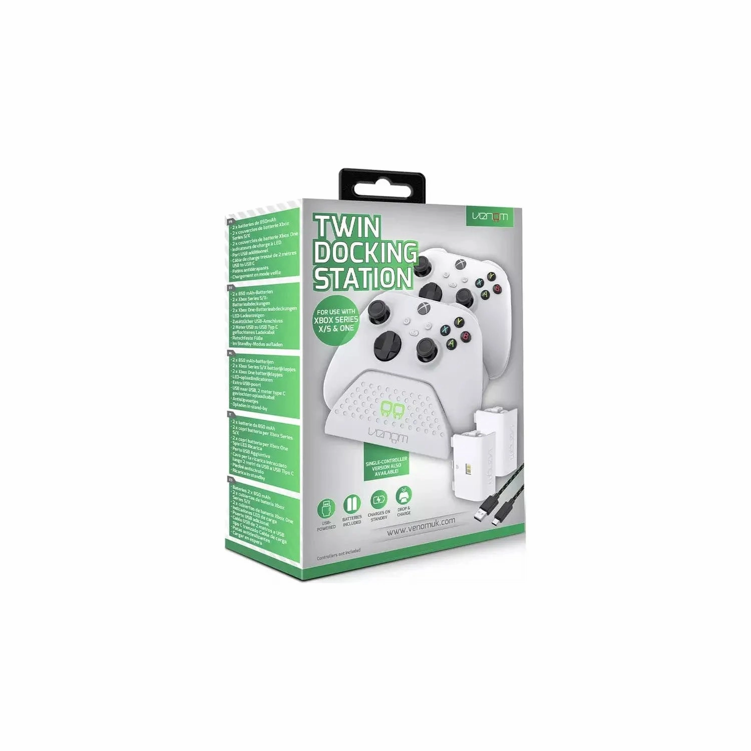 Venom Xbox Series S/X & One Twin Docking & Charging Station