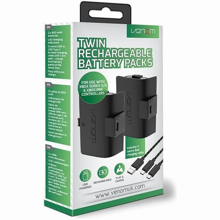 Venom Xbox Series X/S & One Twin Rechargeable Battery Packs