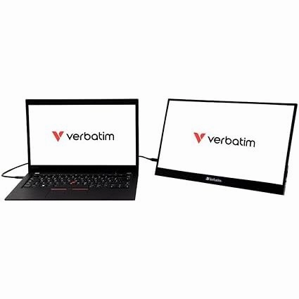 Verbatim PMT-17 17.3" Touchscreen Portable Monitor C 1080P, HDMI/USB-C, Compatible with Windows/Mac/Android