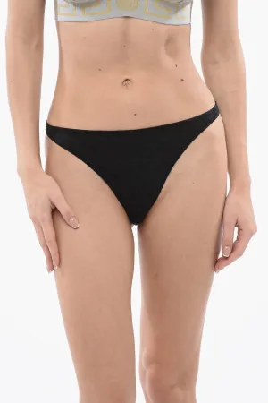 Versace Logoed Jaquard Bikini Bottom
