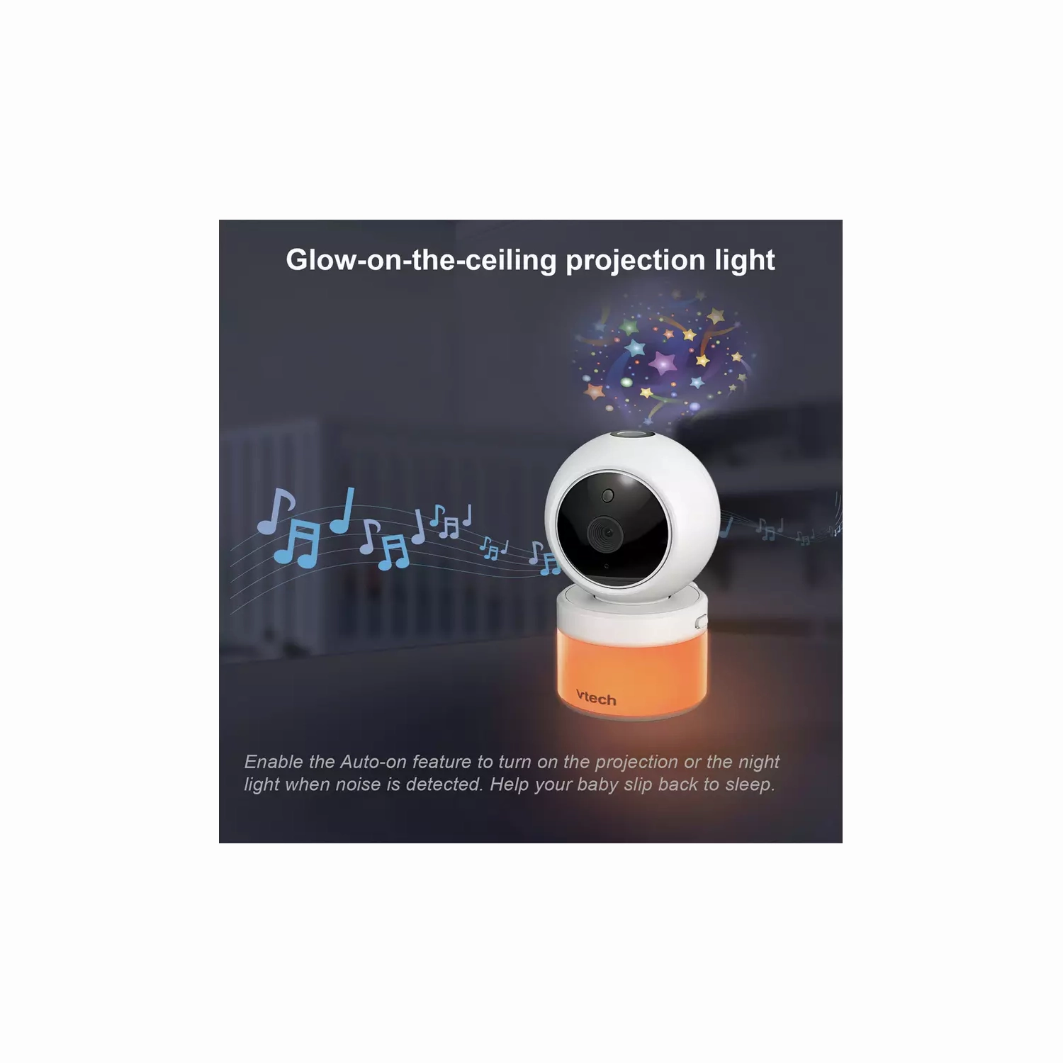 VTech Digital Baby Monitor 5in Colour Screen with Ceiling Projection