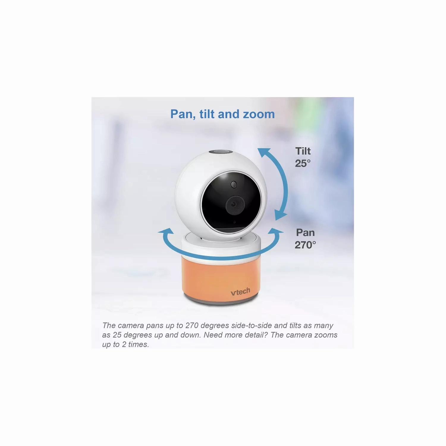 VTech Digital Baby Monitor 5in Colour Screen with Ceiling Projection