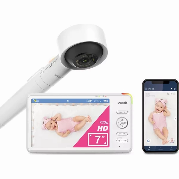 VTECH RM7787HD 7" Full HD Over-The-Cot WiFi Baby Monitor - White