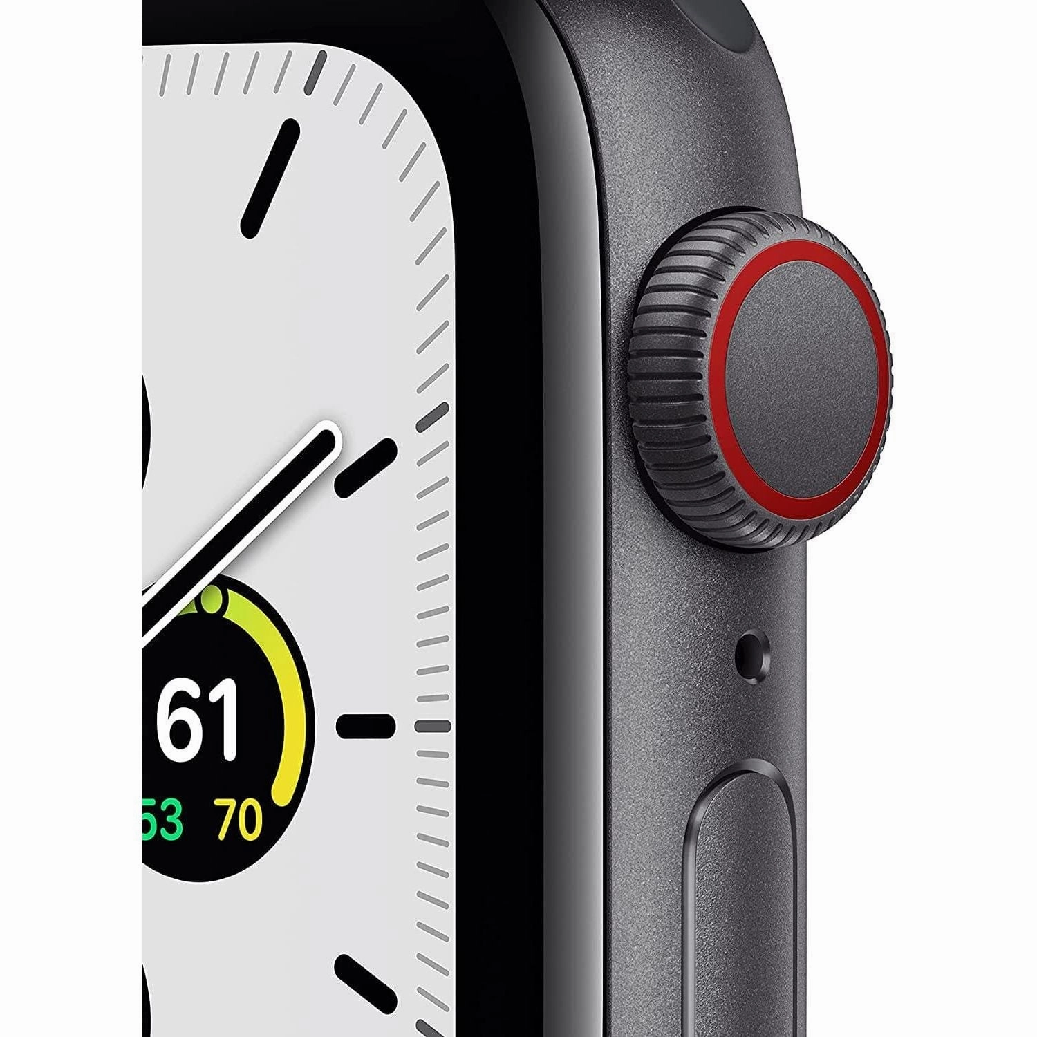 Watch SE (GPS   Cellular), 40mm Space Grey Aluminium Case with Midnight Sport Band MKR23B/A