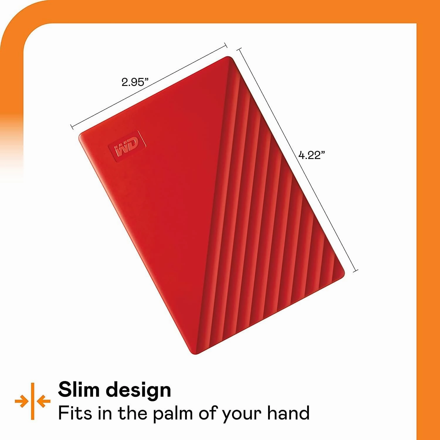 WD 2 TB My Passport Portable HDD USB 3.0 with software for device management, backup and password protection - Red - Works with PC, Xbox and PS4