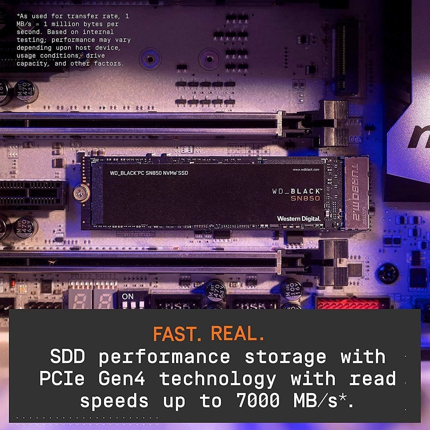 WD_BLACK SN850 500GB M.2 2280 PCIe Gen4 NVMe Gaming SSD up to 7000 MB/s read speed
