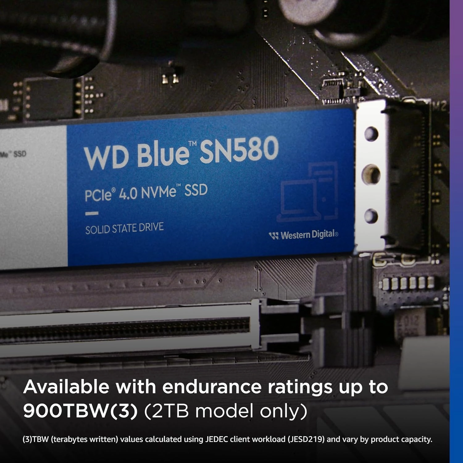WD Blue SN580 250GB M.2 2280 PCIe Gen4 NVMe SSD C 4150 MB/s, Includes Acronis True Image (Backup & Cloning)