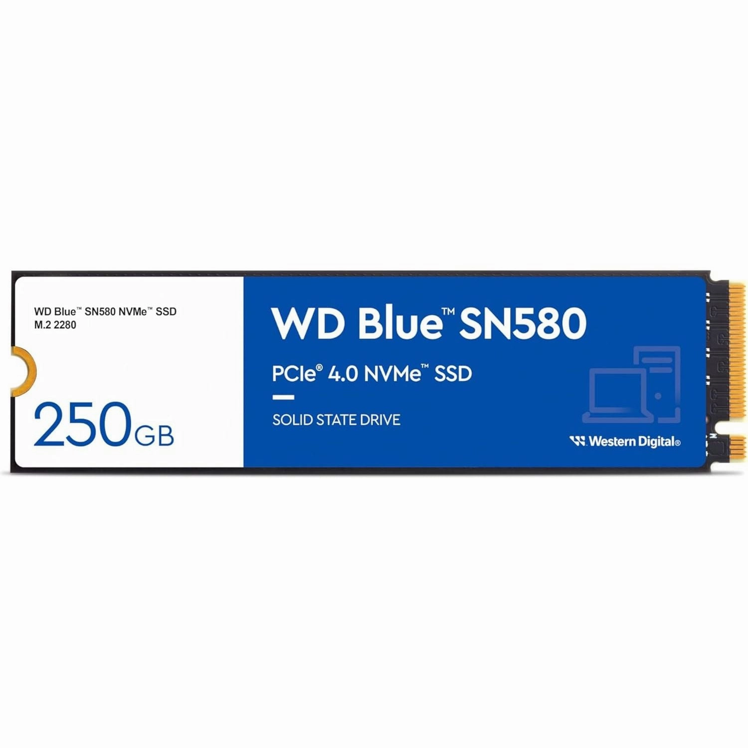 WD Blue SN580 250GB M.2 2280 PCIe Gen4 NVMe SSD C 4150 MB/s, Includes Acronis True Image (Backup & Cloning) computing devices, pc accessories, cheap computer online