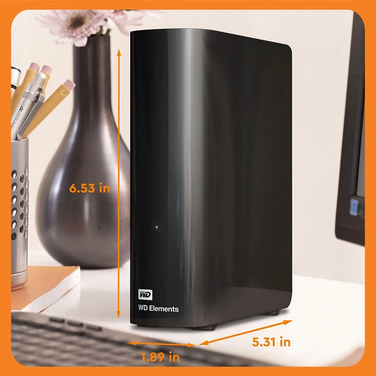 WD Elements 8TB External USB3.0 Desktop Hard Drive/HDD Black