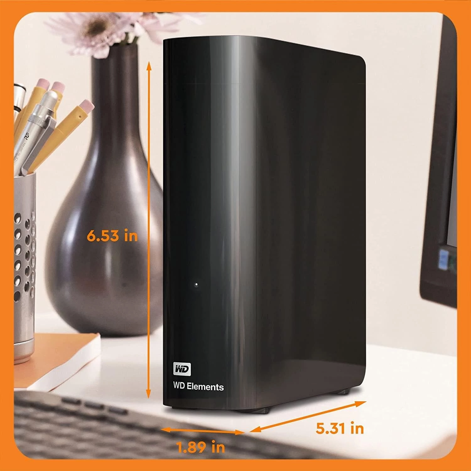 WD Elements 8TB External USB3.0 Desktop Hard Drive/HDD Black