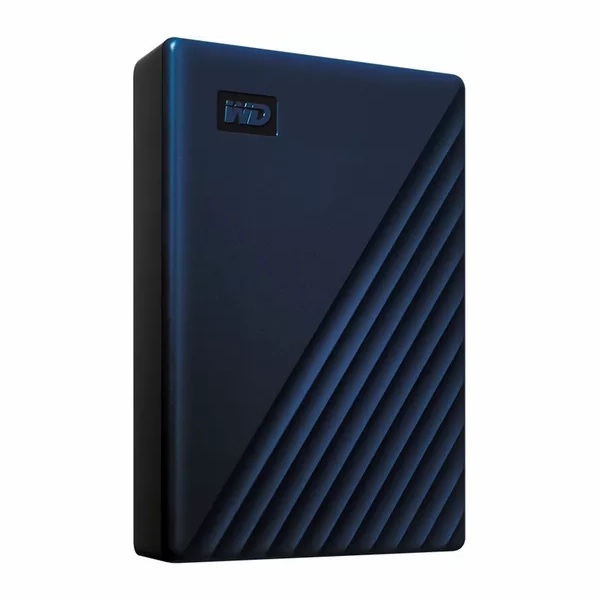 WD My Passport Portable Hard Drive for Mac - 5 TB, Blue