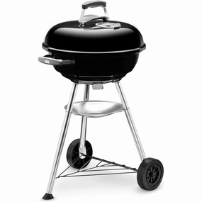 Weber Compact Kettle Charcoal Grill Barbecue, 47cm BBQ Grill with Lid Cover, Stand & Wheels Freestanding Outdoor Oven, Smoker & Outdoor Cooker with Porcelain-Enamelled Bowl- Black phone accessories, mobile phone cases, best charging cable