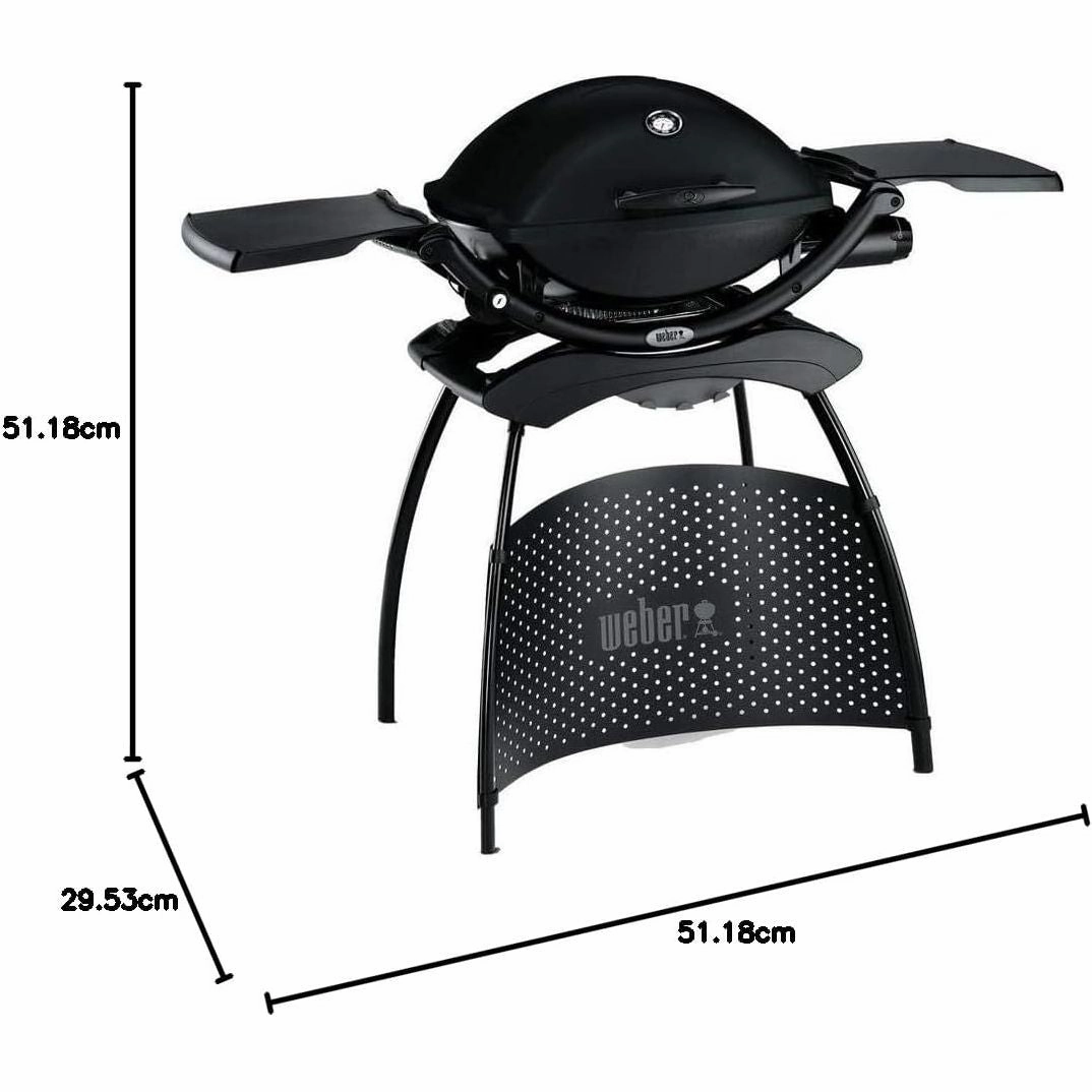 Weber Q 2200 Gas Grill with Stand - Black