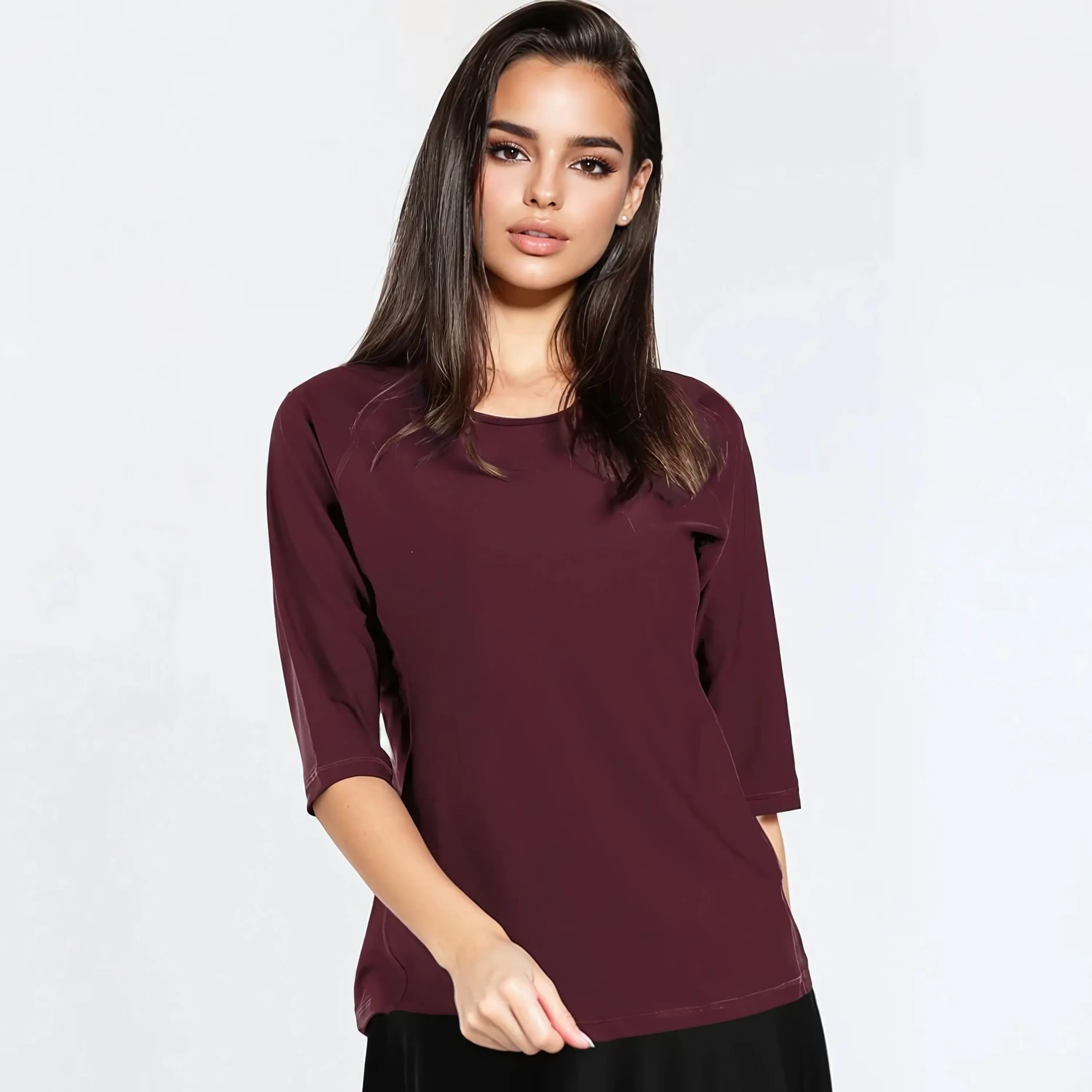 Women's Loose Fit 3/4 Sleeve Rash Guard Margaux Swim Top