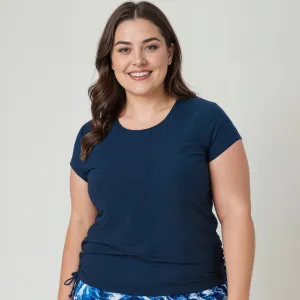 Women's Plus Cap Sleeve Sadie Swim Top