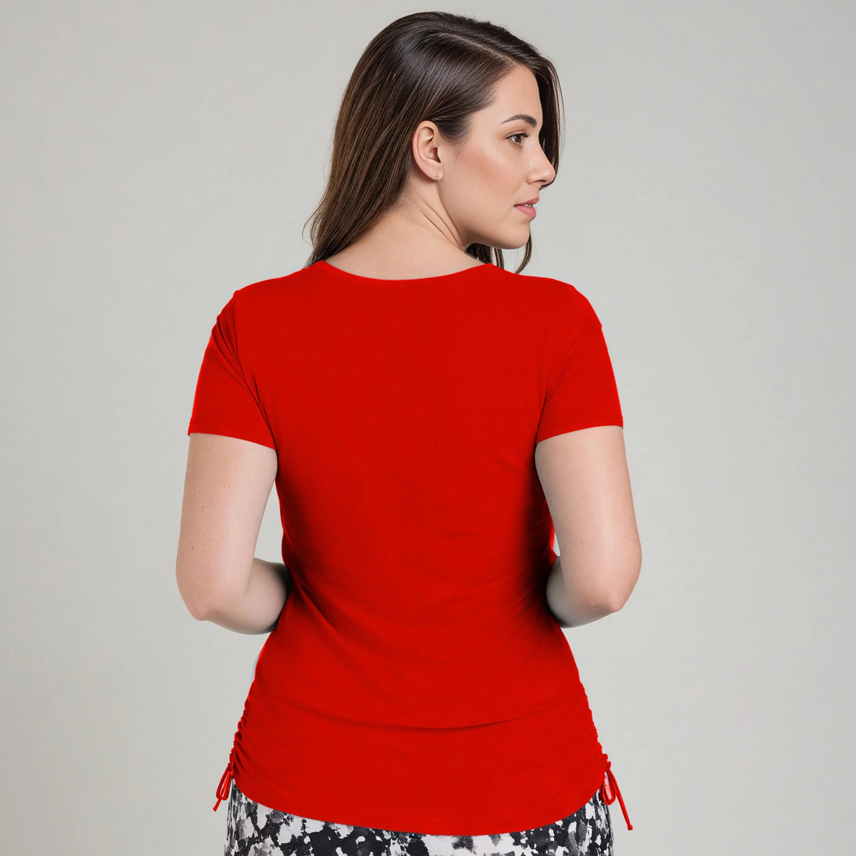 Women's Plus Short Sleeve Adele Swim Top