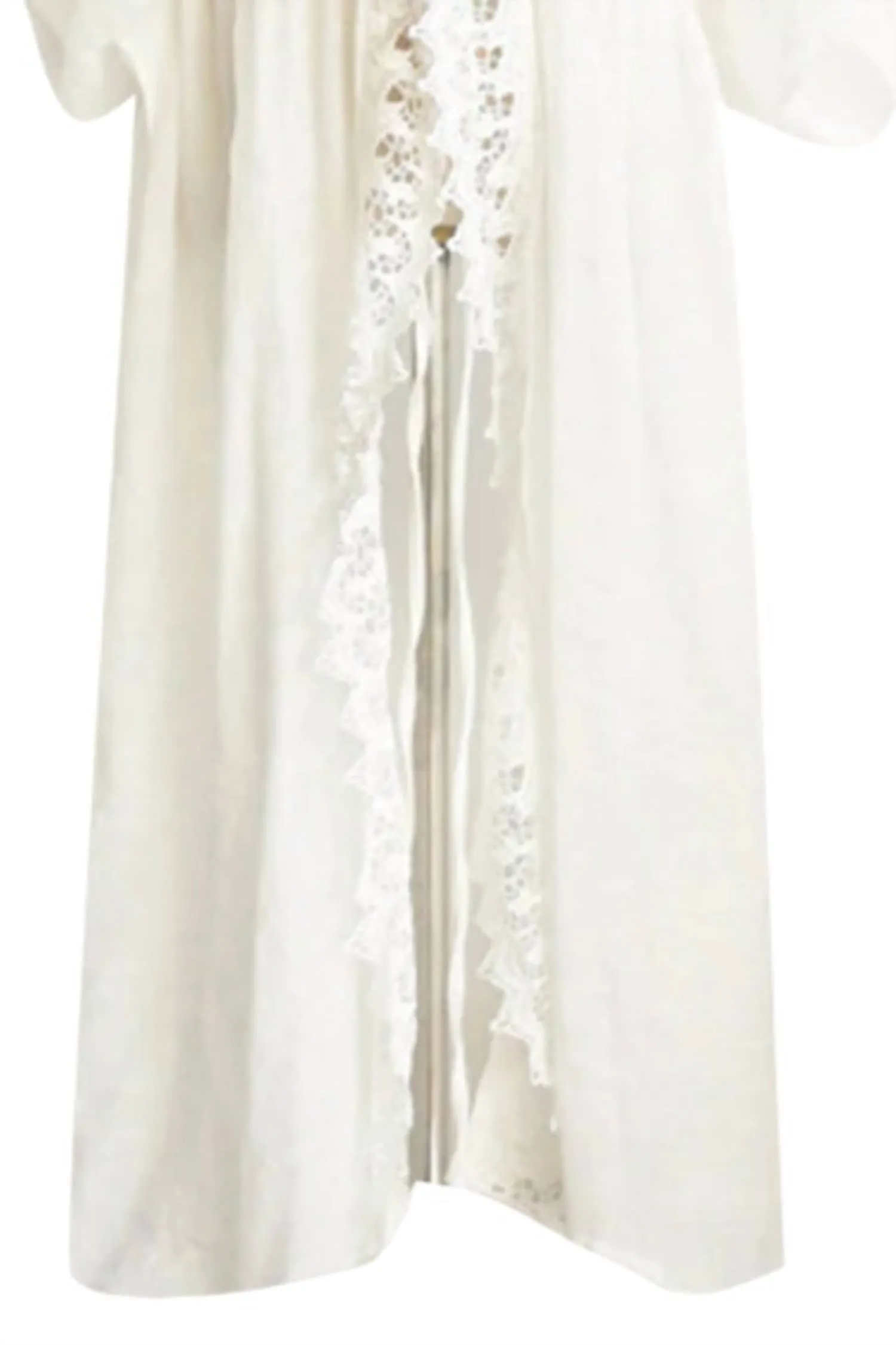 Women's Plus Size Lace Cover Up In White