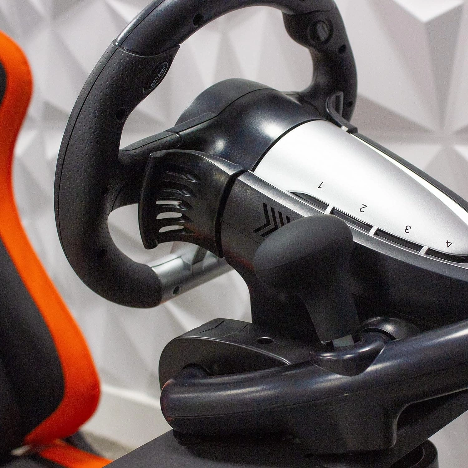 X-Rocker XR Racing Wheel V2 With Pedals - 180 Responsive - Compatible with PS4, Xbox, PC & Switch