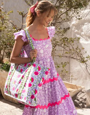 Xanthe Dress - Lilac Begonia