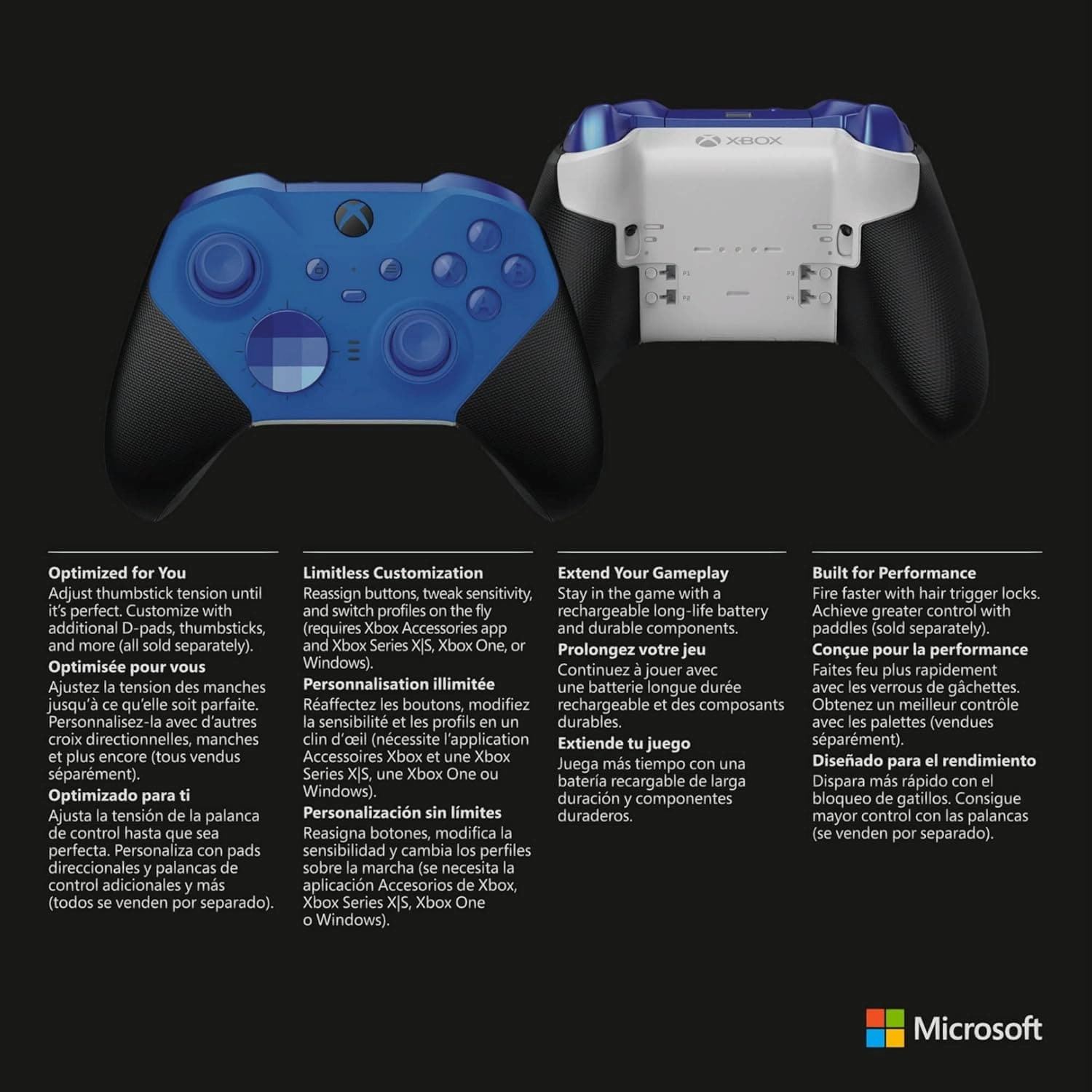 Xbox Elite Wireless Controller Series 2  Core Edition (Blue)