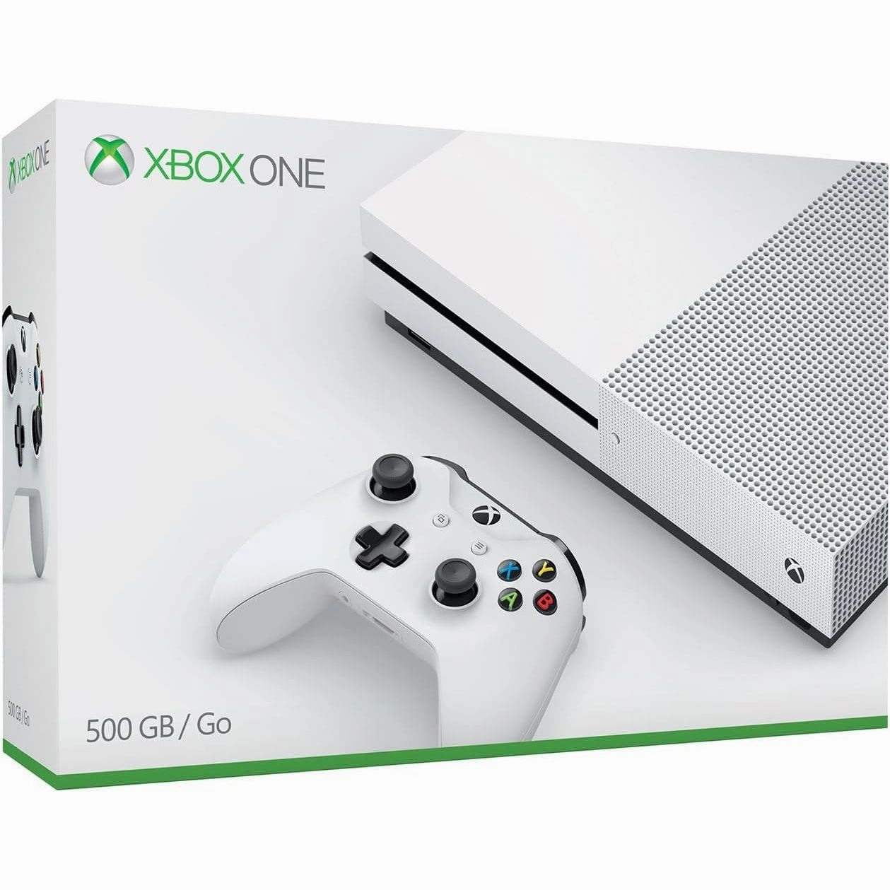 Xbox One S Console - 500GB, Disc Edition, White