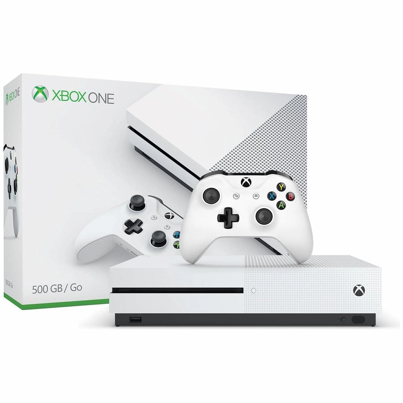 Xbox One S Console - 500GB, Disc Edition, White