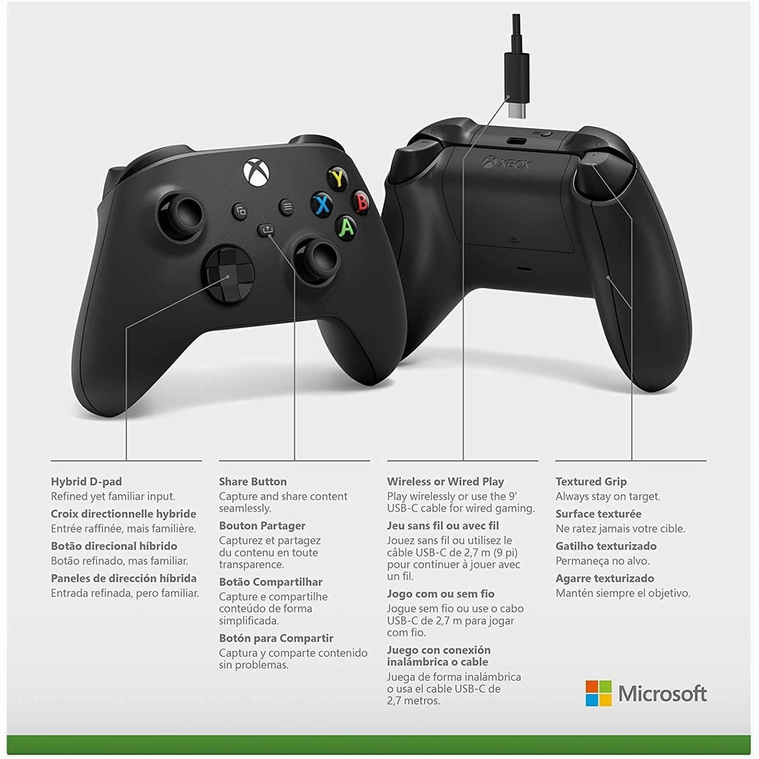 Xbox Series Wireless Controller  Carbon Black
