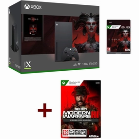 Xbox Series X - Diablo IV Bundle   Call of Duty: Modern Warfare III - Cross-Gen Bundle for Xbox One and Xbox Series X (Download Code) wireless gaming headset, best gaming earbuds, bluetooth earbuds with mic
