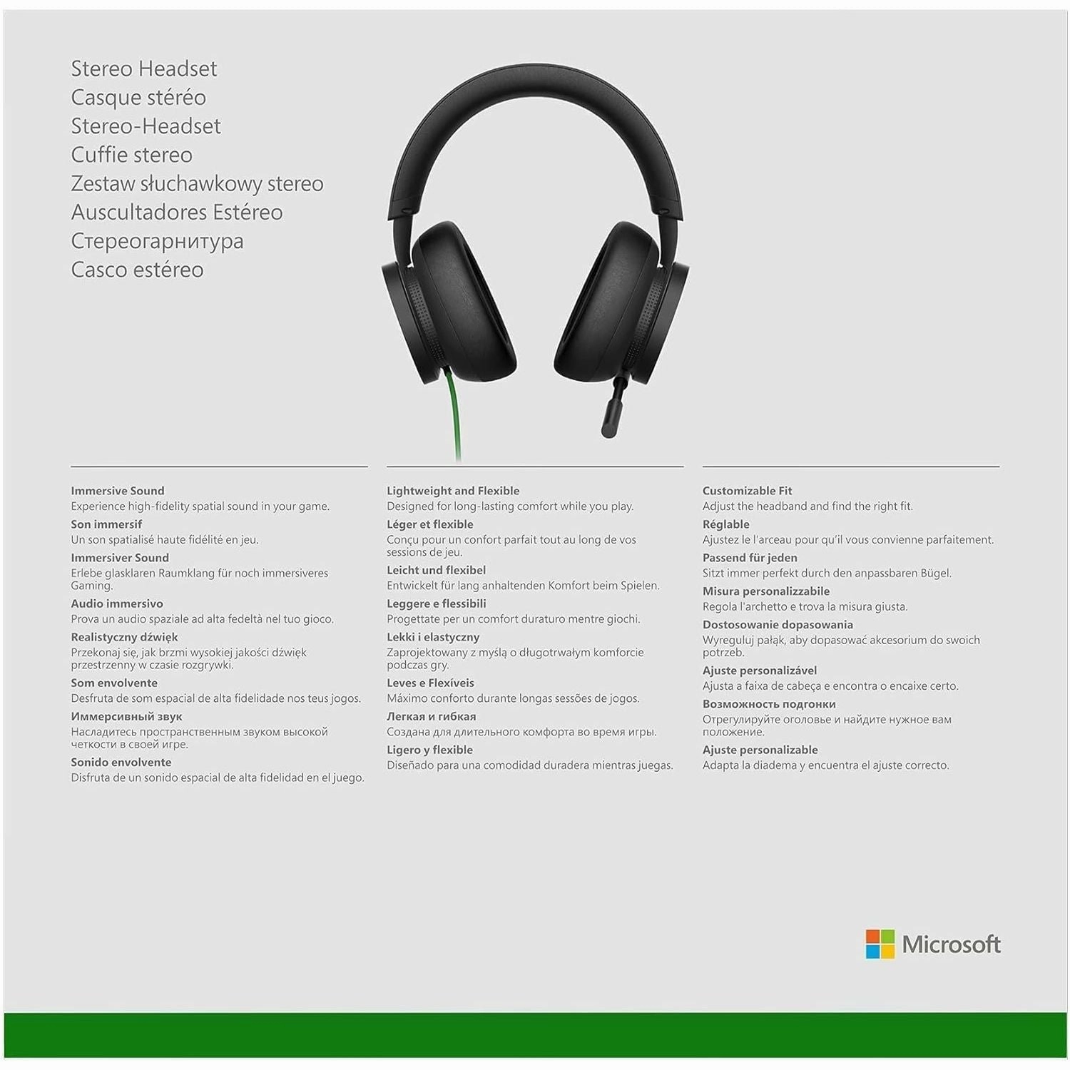 Xbox Stereo Wired Headset for Xbox Series S/X, Black