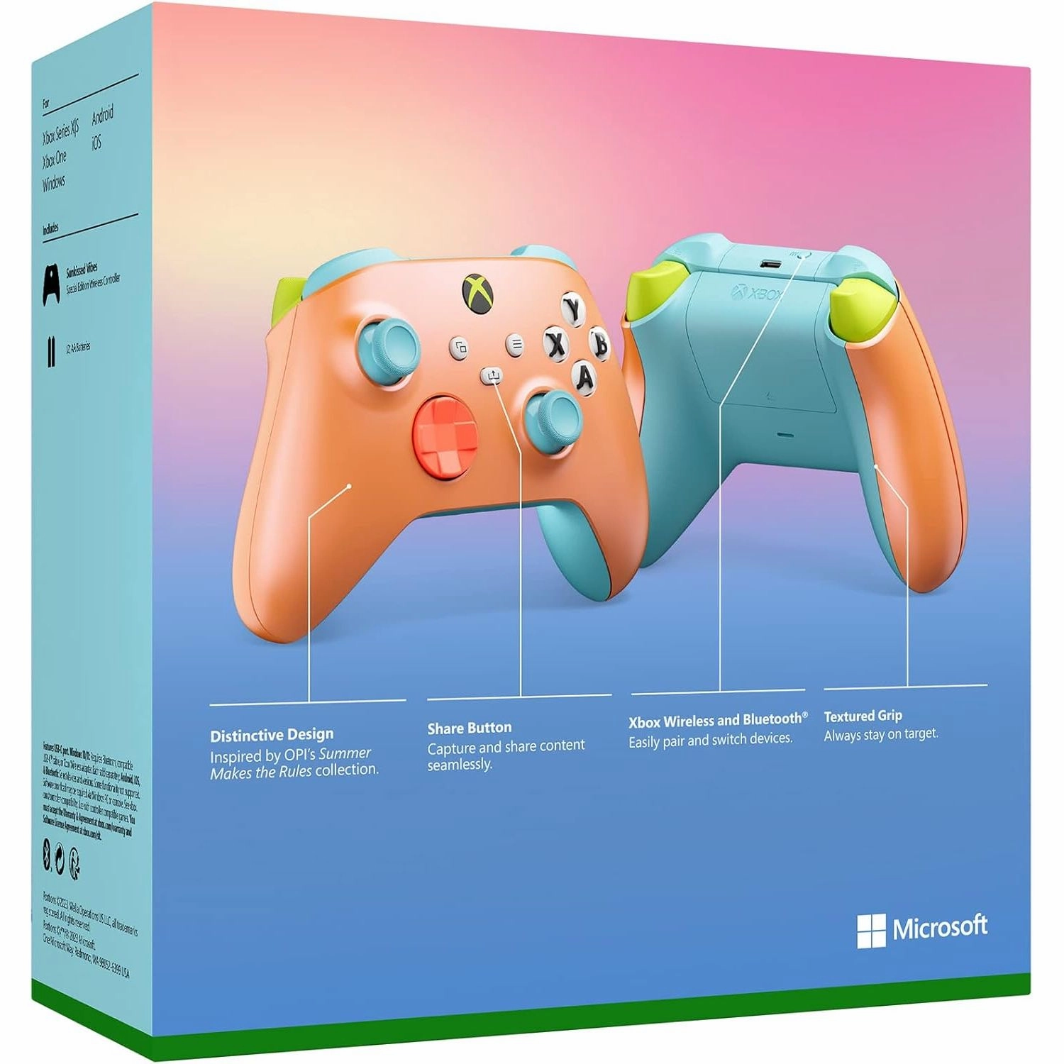 Xbox Wireless Controller  Sunkissed Vibes OPI Special Edition for Xbox Series X|S, Xbox One, and Windows Devices