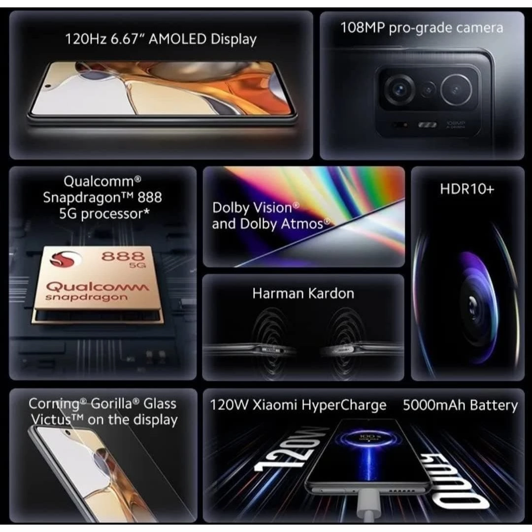 Xiaomi Mi 11 T pro 5G    8GB/128GB Grey