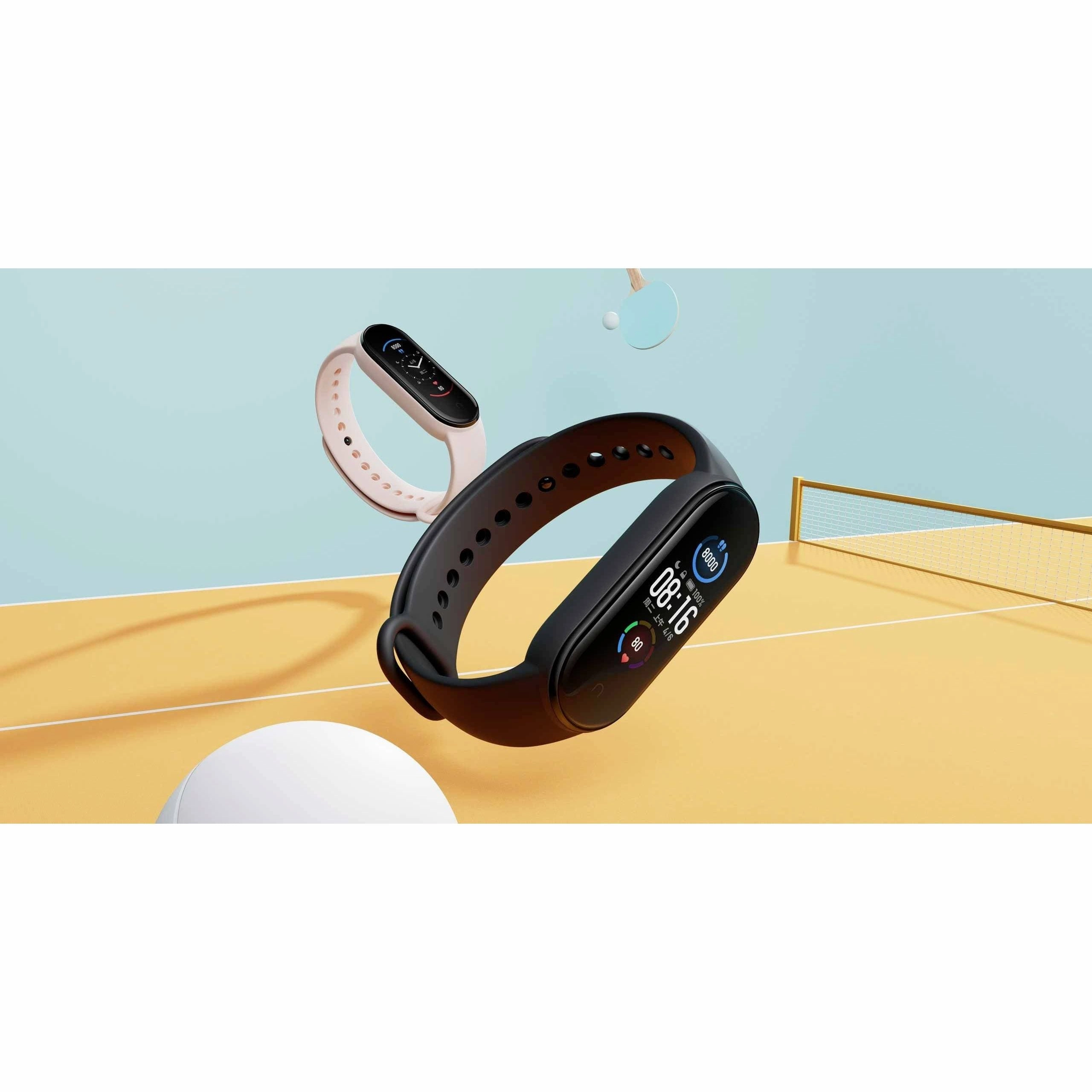 Xiaomi Mi Band 5 Global Version Fitness wristband, 1.1  AMOLED color display, unisex, black