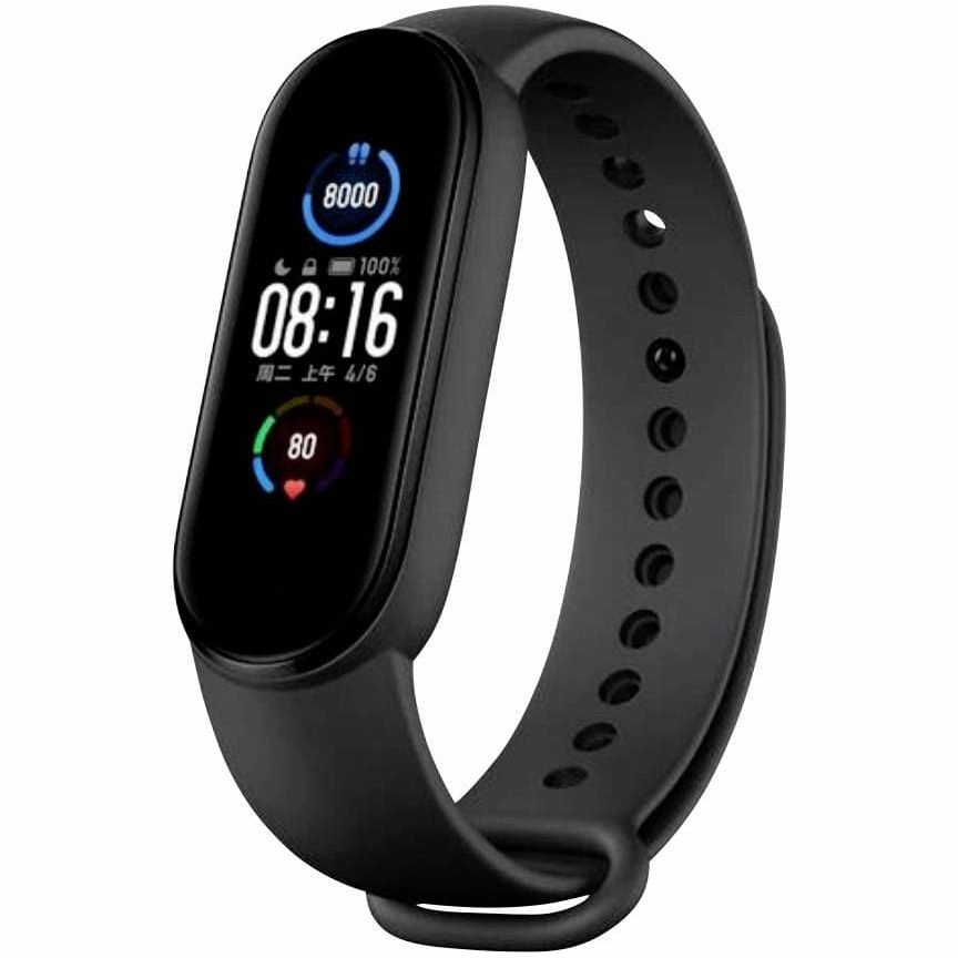 Xiaomi Mi Band 5 Global Version Fitness wristband, 1.1  AMOLED color display, unisex, black