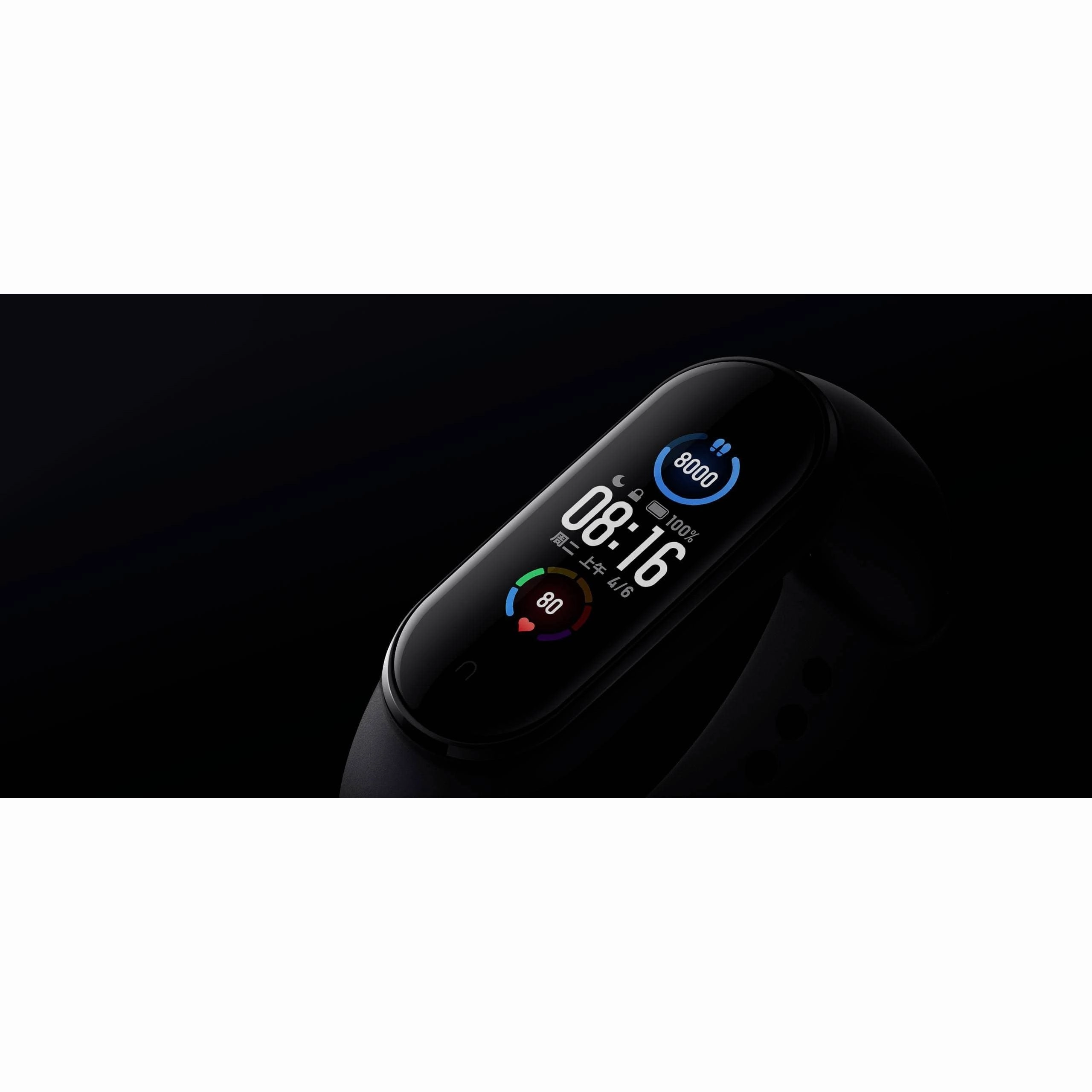 Xiaomi Mi Band 5 Global Version Fitness wristband, 1.1  AMOLED color display, unisex, black