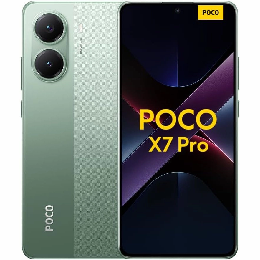 Xiaomi Poco X7 Pro 5G  12GB RAM, 512GB Storage, Dual SIM, Verde (Green), Unlocked mobile phones,smartphones,android phones,iphone