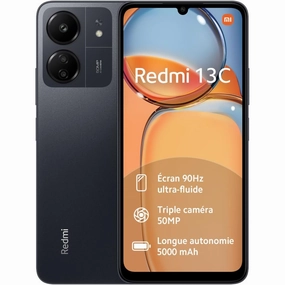 Xiaomi Redmi 13C 128GB 4GB Midnight Black SIM-Free Unlocked Mobile Phone mobile phones,smartphones,android phones,iphone