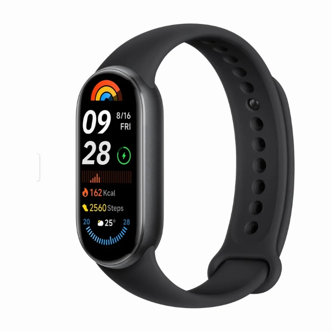 Xiaomi Smart Band 9  Midnight Black, 1.62" AMOLED, Bluetooth 5.4, 233mAh Battery, 5ATM Water Resistance, Fitness & Health Tracking
