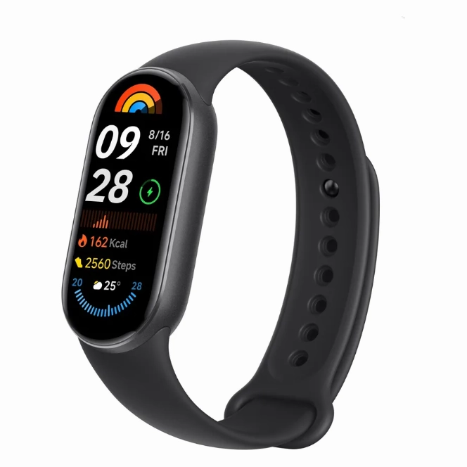 Xiaomi Smart Band 9  Midnight Black, 1.62" AMOLED, Bluetooth 5.4, 233mAh Battery, 5ATM Water Resistance, Fitness & Health Tracking