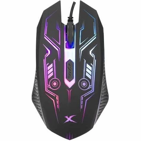 XTRIKE ME CM-406 Pack Gaming Spanish QWERTY Keyboard with 104 Keys with Membrane System, Optical Mouse 4 Buttons with DPI Selector, Stereo Headphones with Microphone and Mat