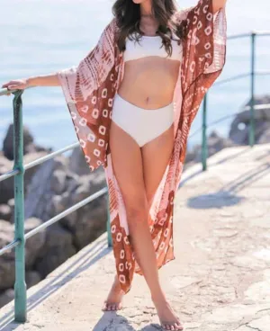 Yolanda Kimono In Terracotta