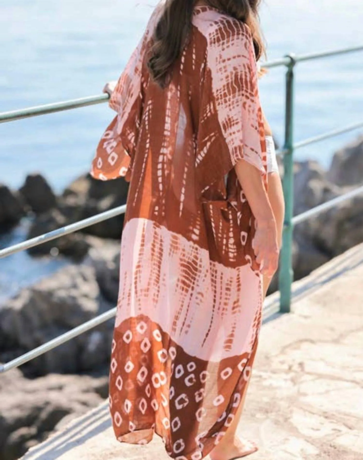 Yolanda Kimono In Terracotta