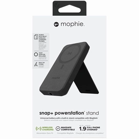 ZAGG mophie Snap  Powerstation Stand, Magnetic and portable wireless battery, compatible with MagSafe, 10,000mAh internal battery, Black nintendo switch accessories, buy nintendo switch, best switch games